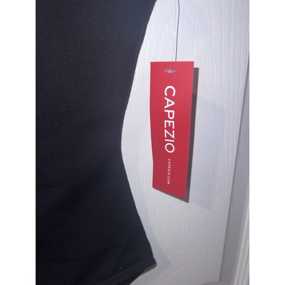 Capezio Tank Leotard Girls Black L 10-12 Ballet Legline Cotton Spandex Dance New - Picture 8 of 11